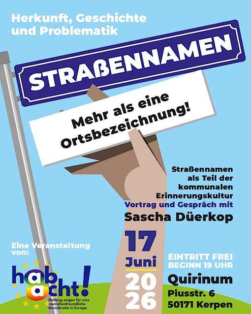 Straßennamen als Teil der kommunalen Erinnerungskultur